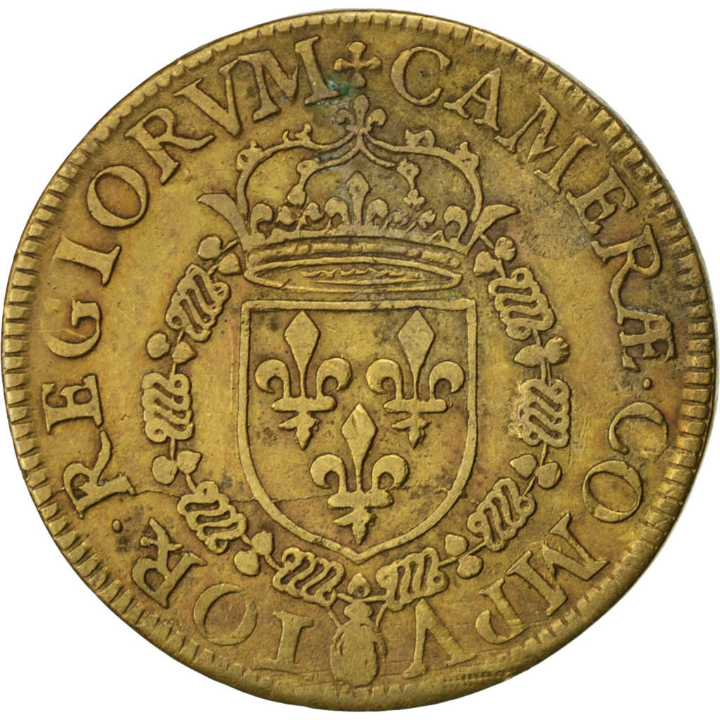 France, Royal, Token, AU(50-53), Brass, 28, Feuardent #1756, 6.20