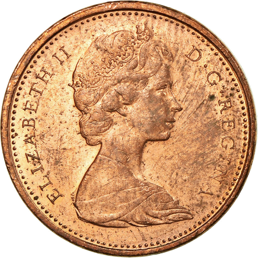 Coin, Canada, Elizabeth II, Cent, 1965, Royal Canadian Mint, Ottawa, VF(30-35)