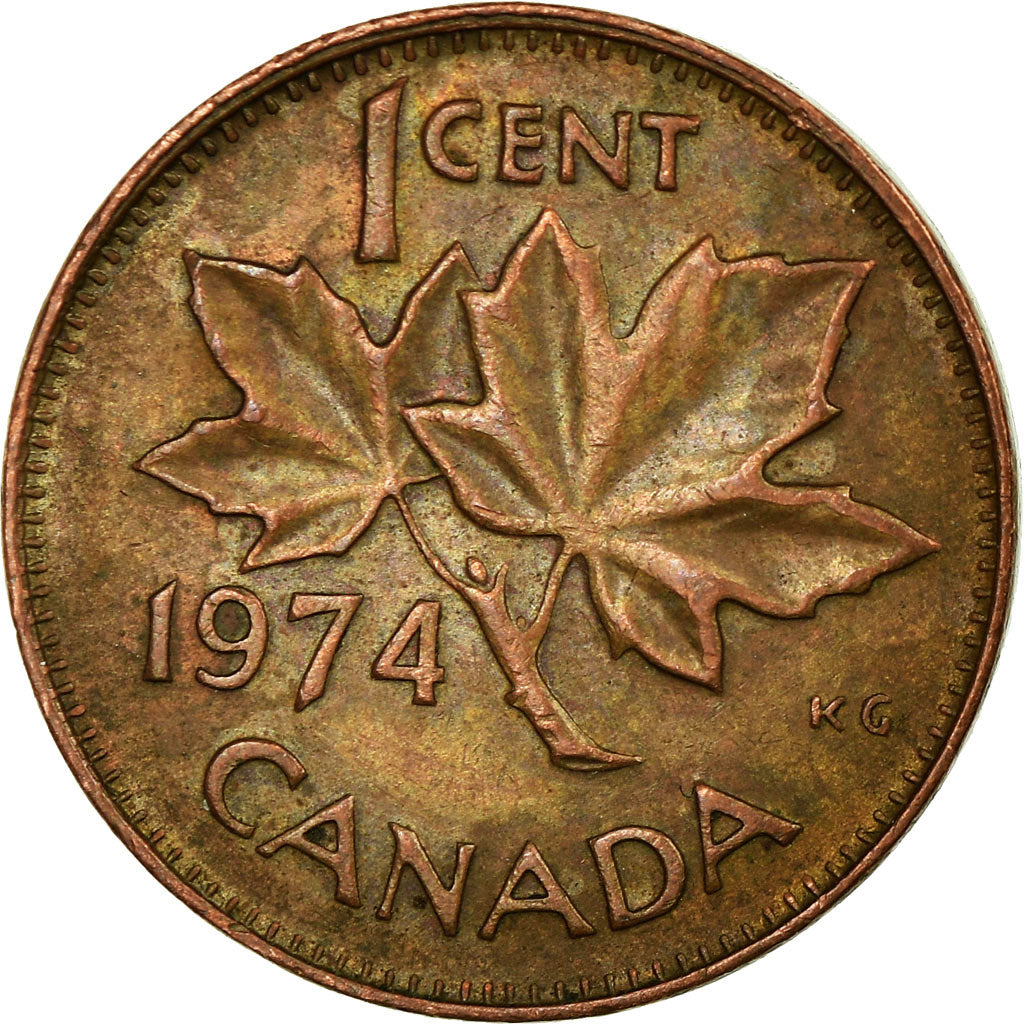 Coin, Canada, Elizabeth II, Cent, 1974, Royal Canadian Mint, Ottawa, VF(30-35)