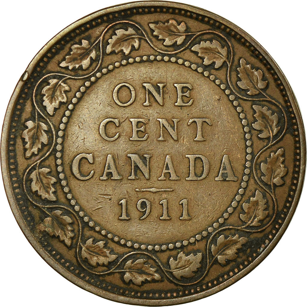 Coin, Canada, George V, Cent, 1911, Royal Canadian Mint, Ottawa, VF(30-35)