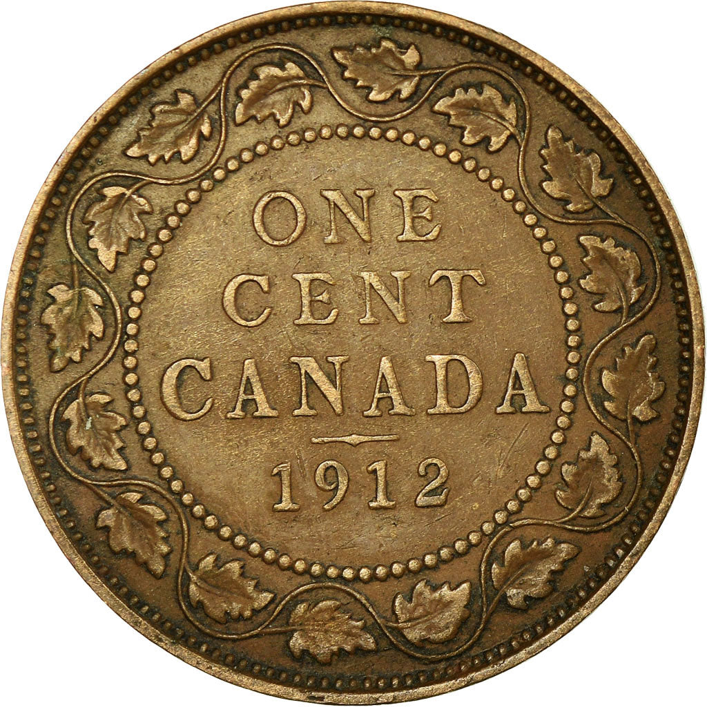 Coin, Canada, George V, Cent, 1912, Royal Canadian Mint, Ottawa, EF(40-45)