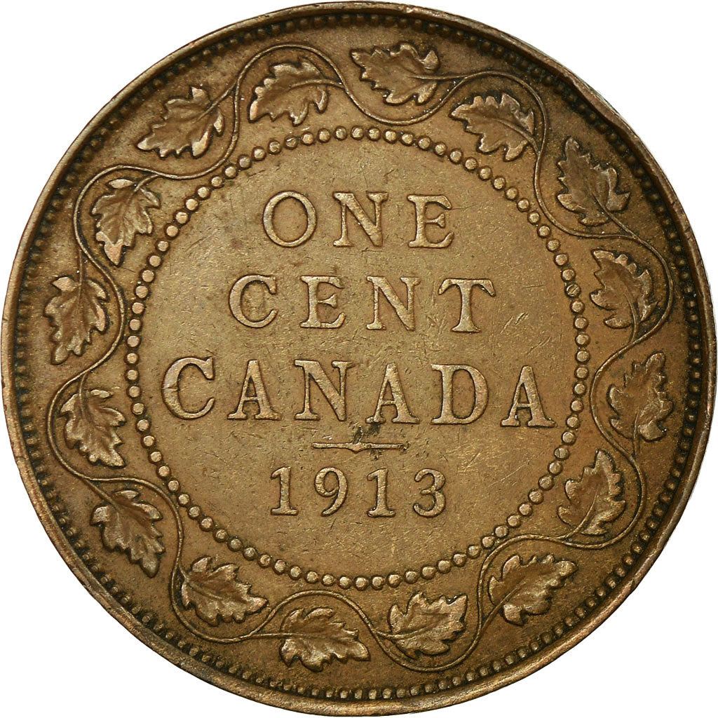 Coin, Canada, George V, Cent, 1913, Royal Canadian Mint, Ottawa, EF(40-45)