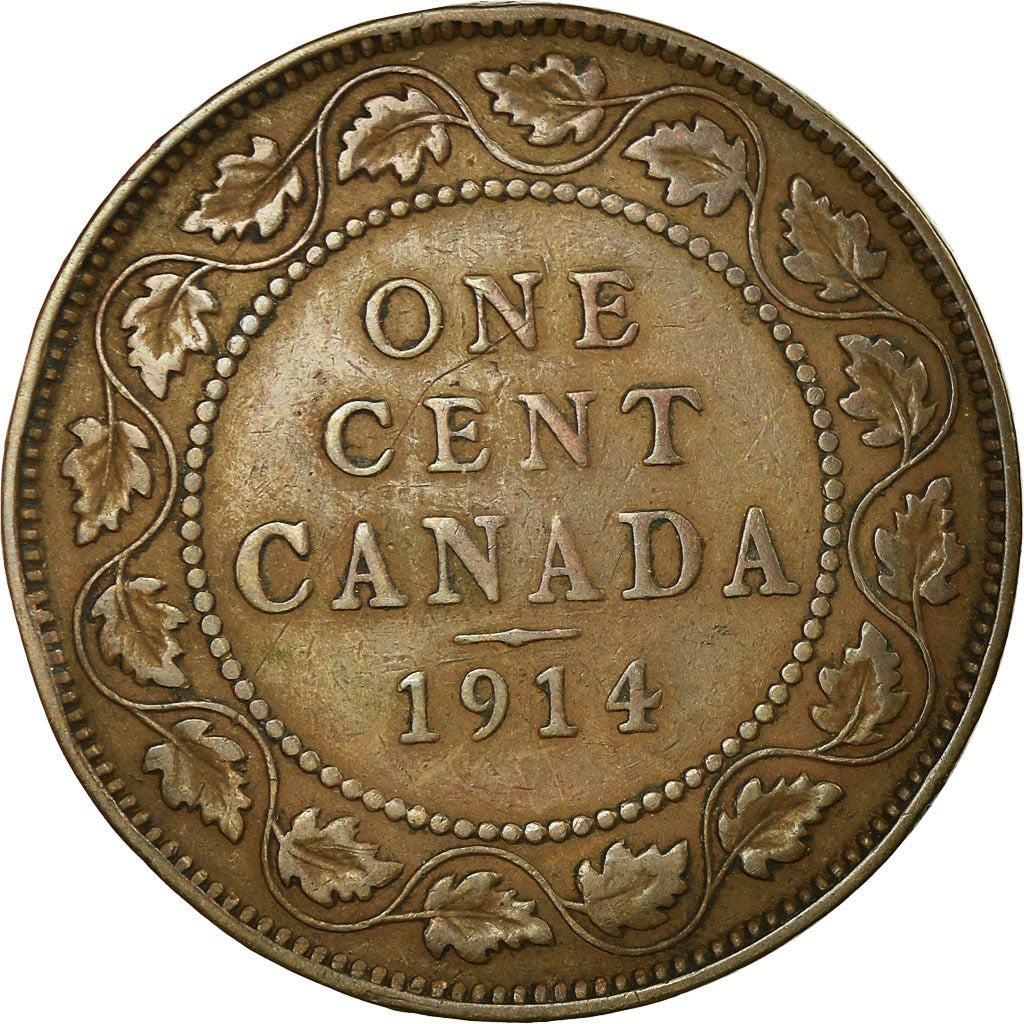 Coin, Canada, George V, Cent, 1914, Royal Canadian Mint, Ottawa, VF(30-35)