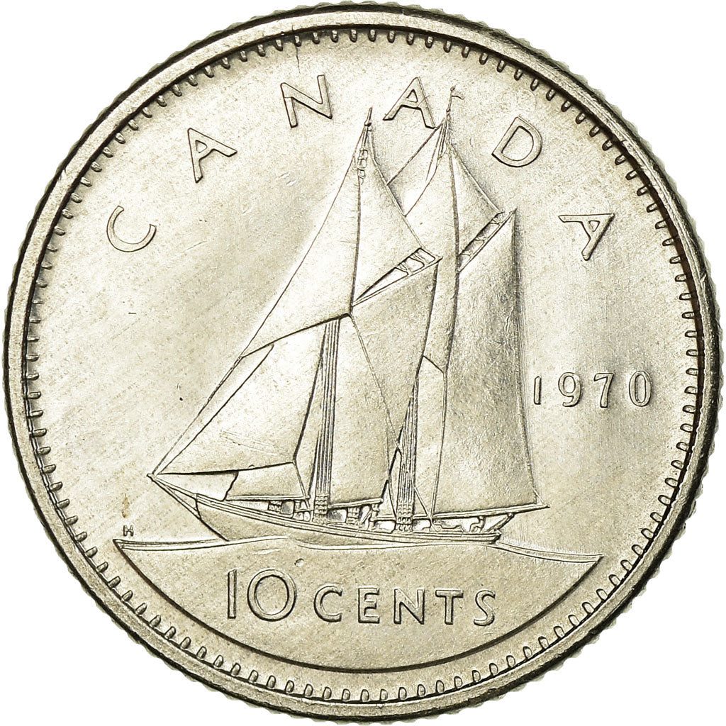 Monnaie, Canada, Elizabeth II, 10 Cents, 1970, Royal Canadian Mint, Ottawa, TTB
