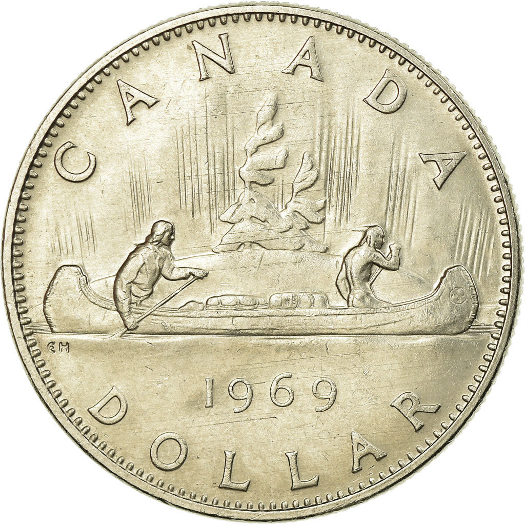 Coin, Canada, Elizabeth II, Dollar, 1969, Royal Canadian Mint, Ottawa