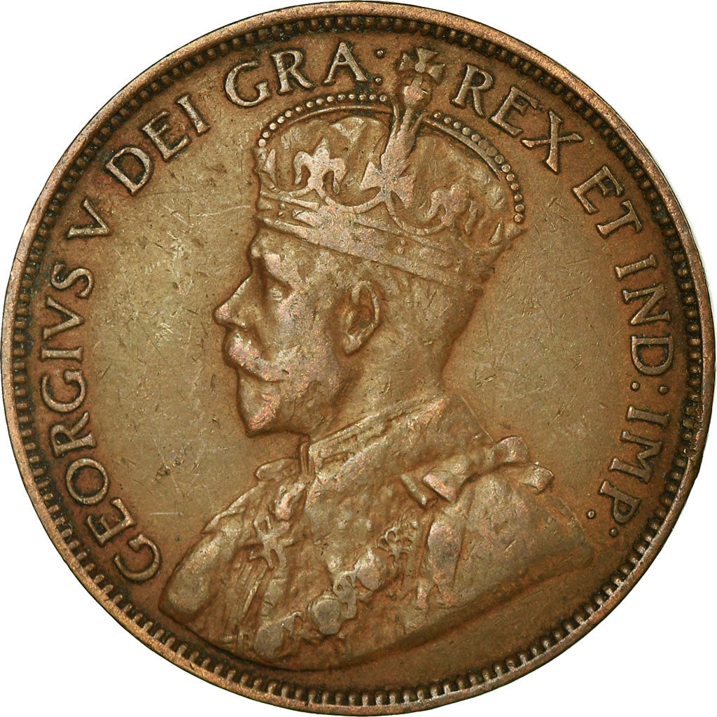 Coin, NEWFOUNDLAND, Large Cent, 1917, Royal Canadian Mint, VF(30-35), Bronze