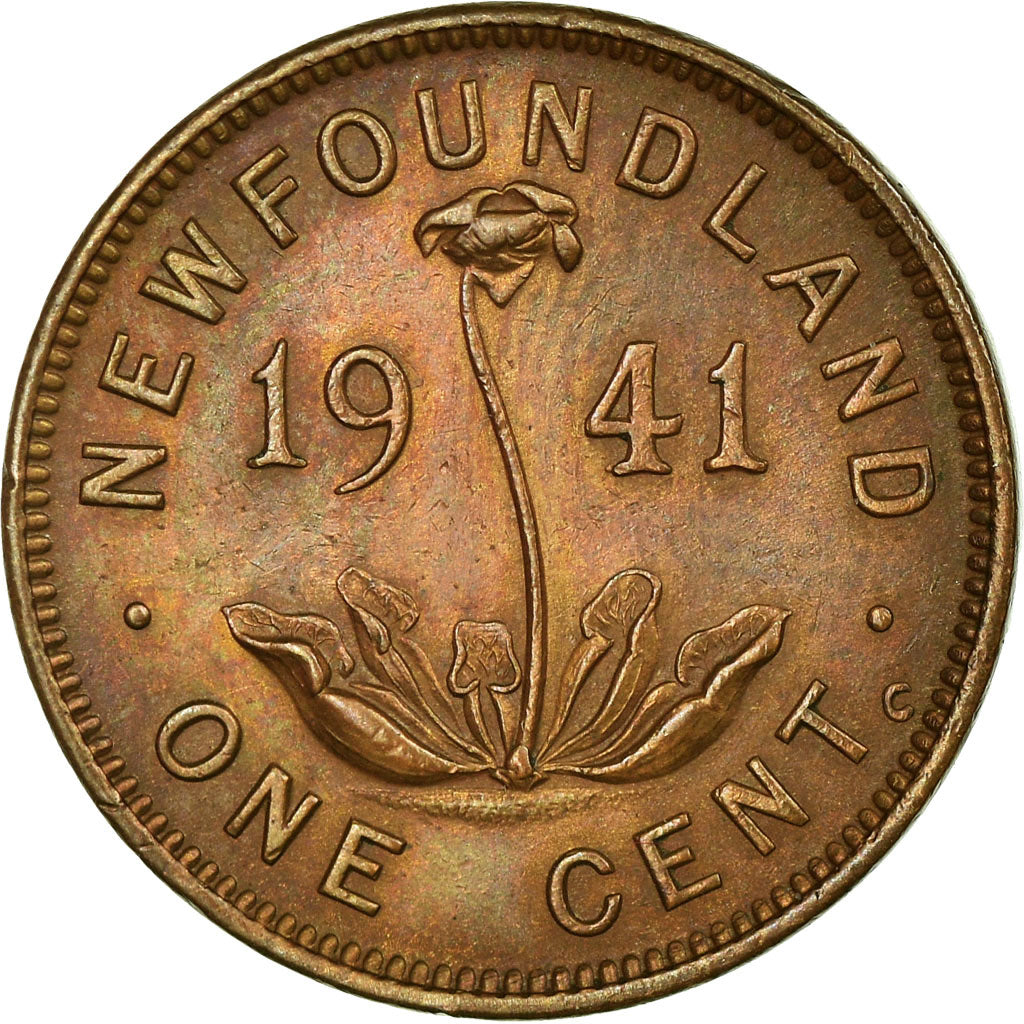 Coin, NEWFOUNDLAND, Small Cent, 1941, Royal Canadian Mint, Ottawa, EF(40-45)