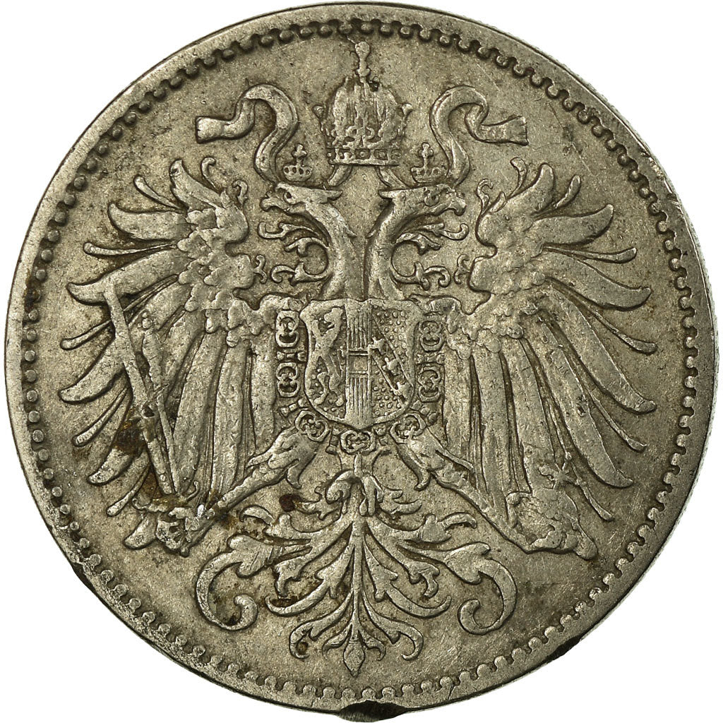 Coin, Austria, Franz Joseph I, 10 Heller, 1895, VF(30-35), Nickel, KM:2802