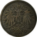 Moneda, Austria, Franz Joseph I, 2 Heller, 1897, MBC, Bronce, KM:2801