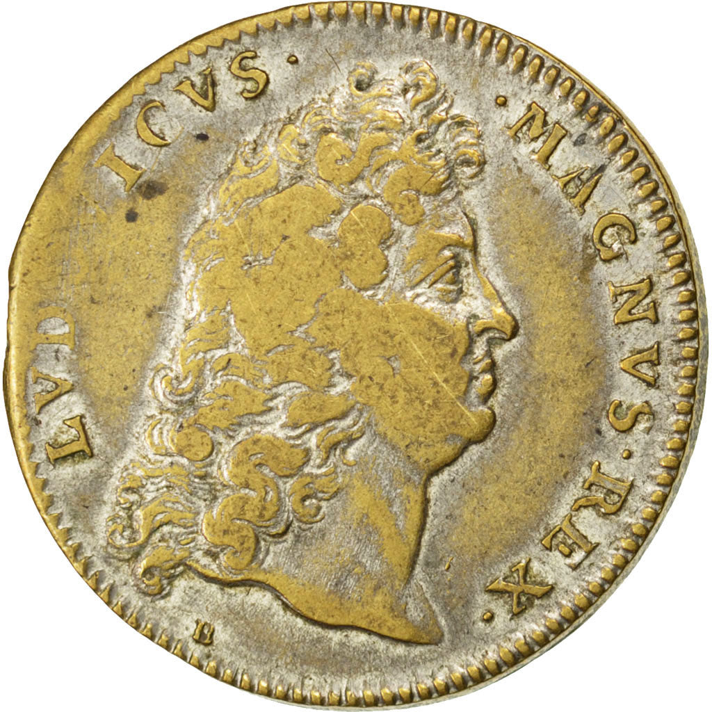 France, Royal, Token, EF(40-45), Copper, 27, Feuardent #5954, 4.10