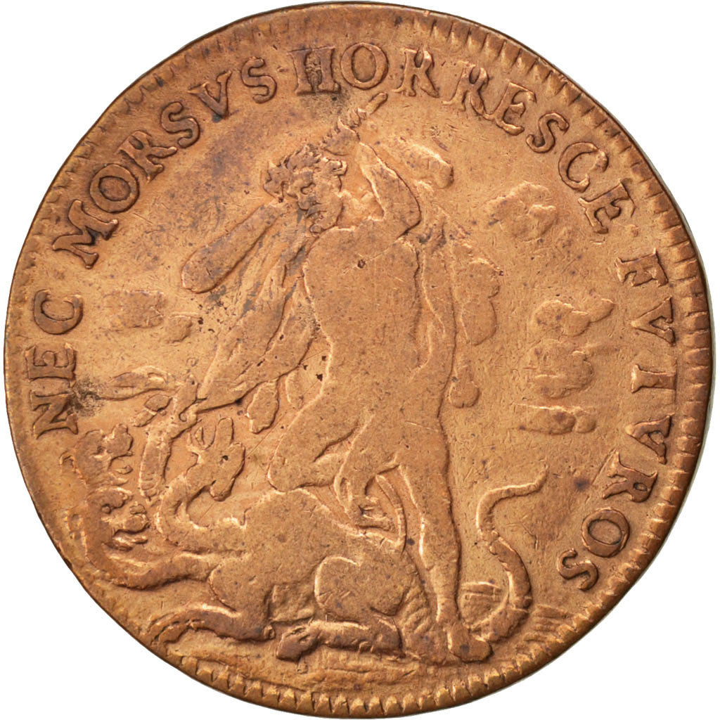 France, Royal, Token, VF(30-35), Copper, 26, Feuardent #1823a, 5.30