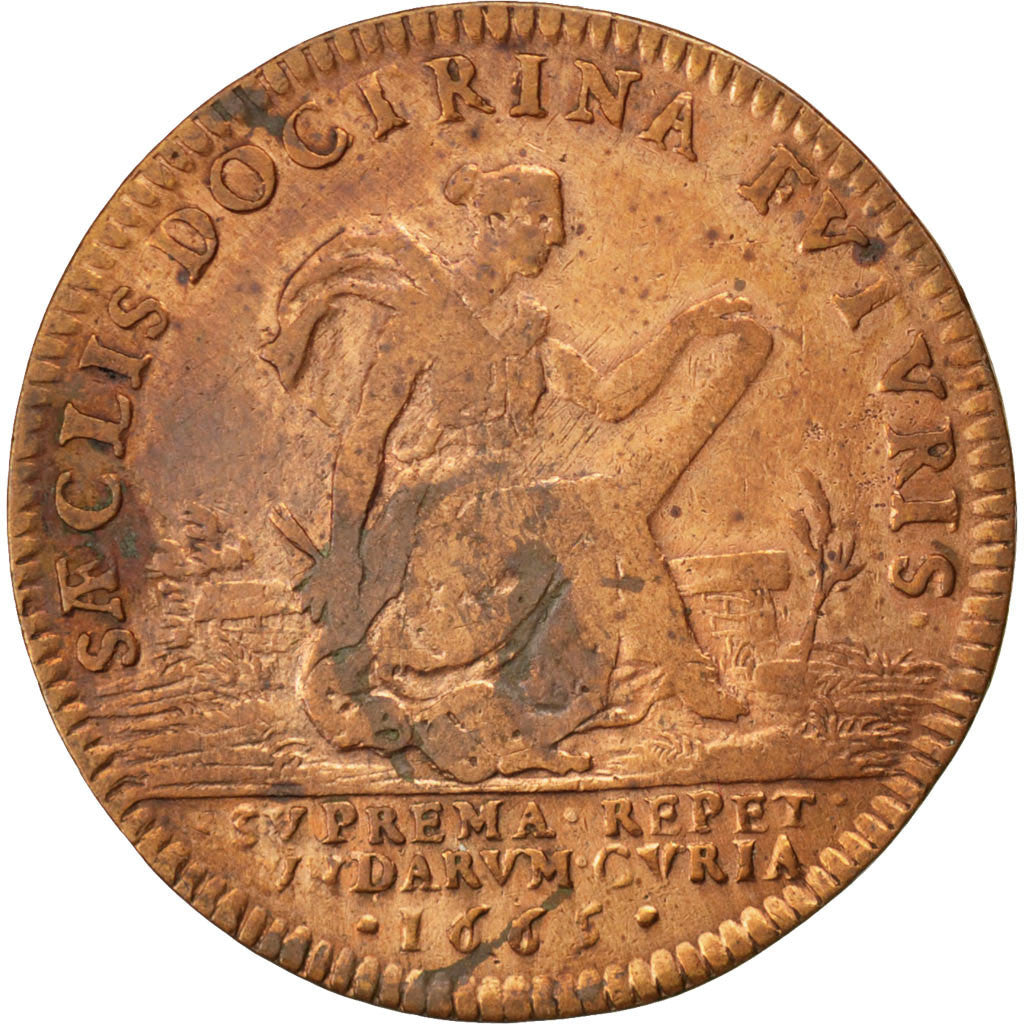 France, Royal, Token, VF(30-35), Copper, 26, Feuardent #1823a, 5.30
