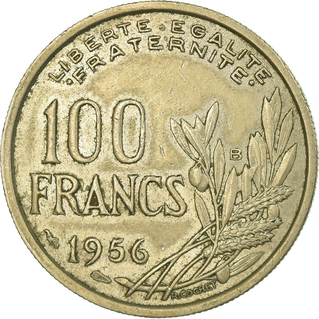 Monnaie, France, Cochet, 100 Francs, 1956, Beaumont - Le Roger, TB+