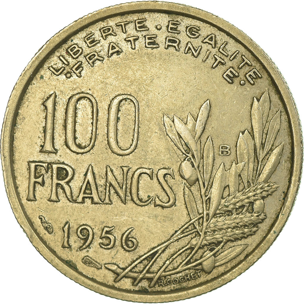 Coin, France, Cochet, 100 Francs, 1956, Beaumont - Le Roger, VF(30-35)