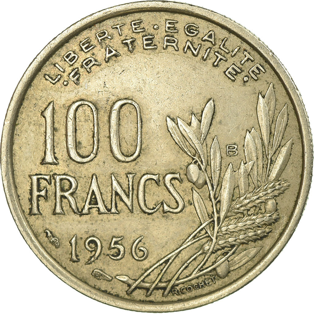 Coin, France, Cochet, 100 Francs, 1956, Beaumont - Le Roger, EF(40-45)