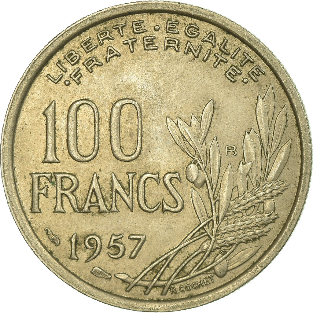 Monnaie, France, Cochet, 100 Francs, 1957, Beaumont - Le Roger, TB+