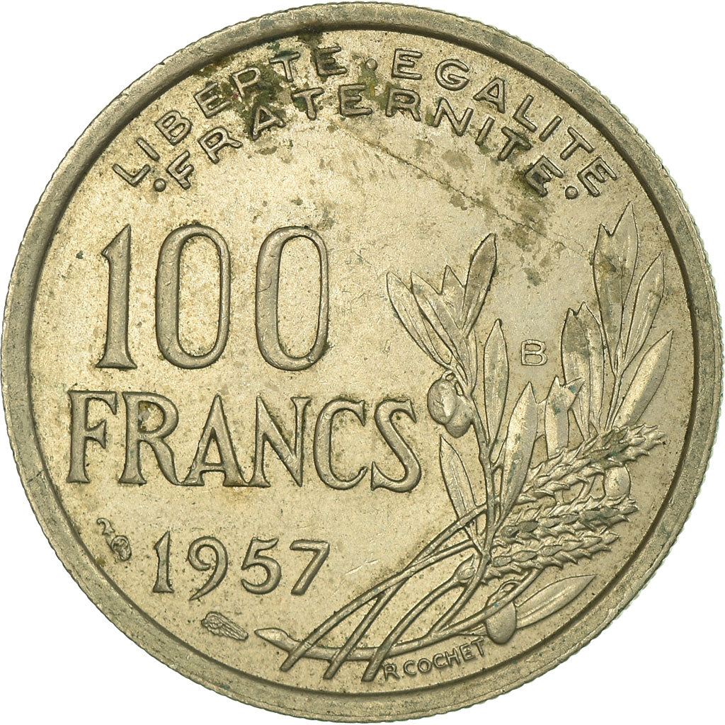 Coin, France, Cochet, 100 Francs, 1957, Beaumont - Le Roger, VF(30-35)