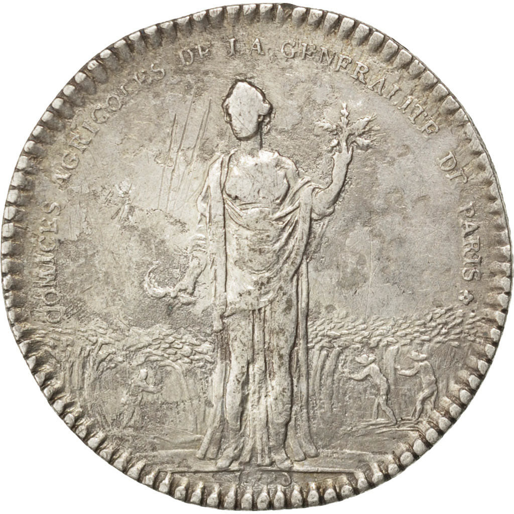 France, Royal, Token, VF(20-25), Silver, 28, 7.30