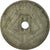 Moneta, Belgio, 25 Centimes, 1945, MB, Zinco, KM:132