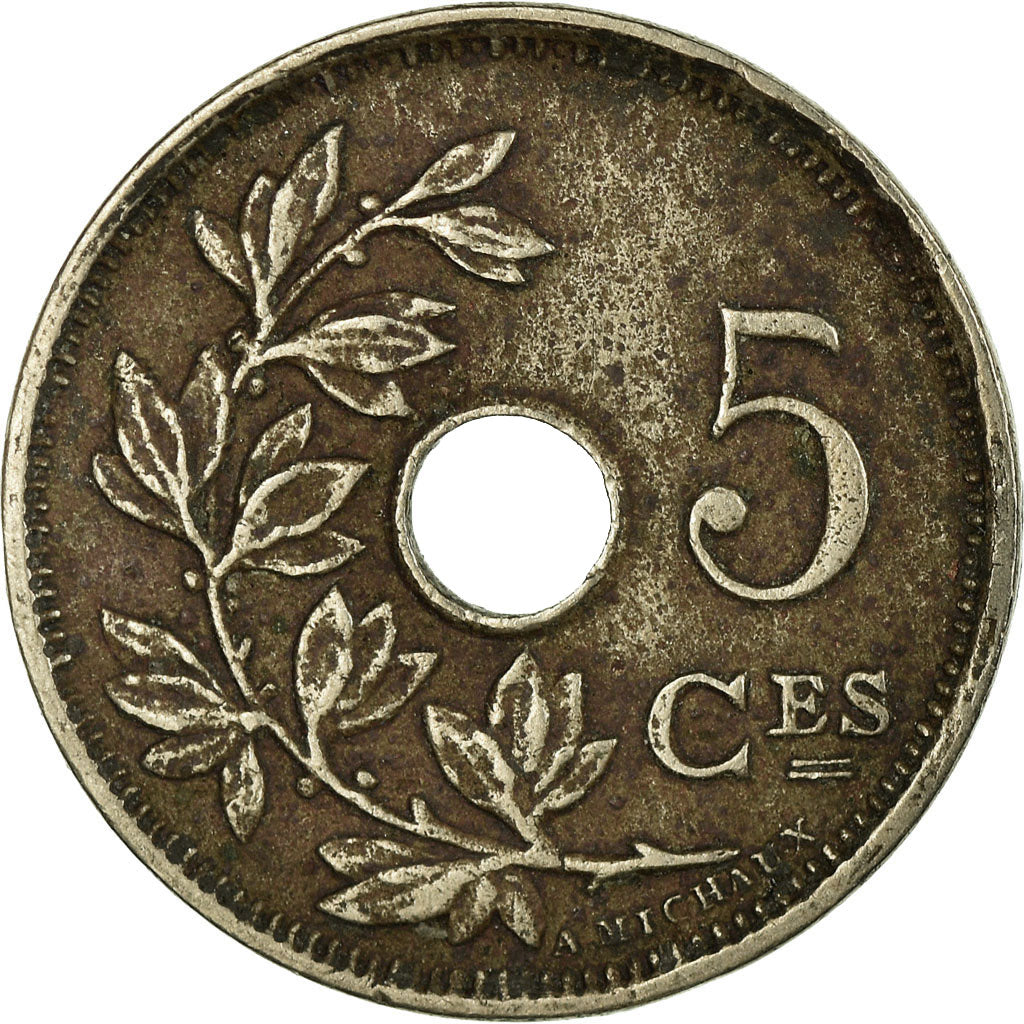 Monnaie, Belgique, 5 Centimes, 1920, TB, Copper-nickel, KM:66