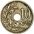 Moneda, Bélgica, 10 Centimes, 1927, BC+, Cobre - níquel, KM:86