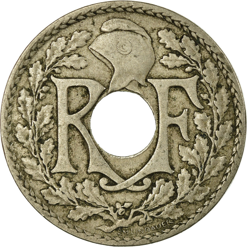 Munten, Frankrijk, Lindauer, 10 Centimes, 1920, Paris, FR+, Copper-nickel