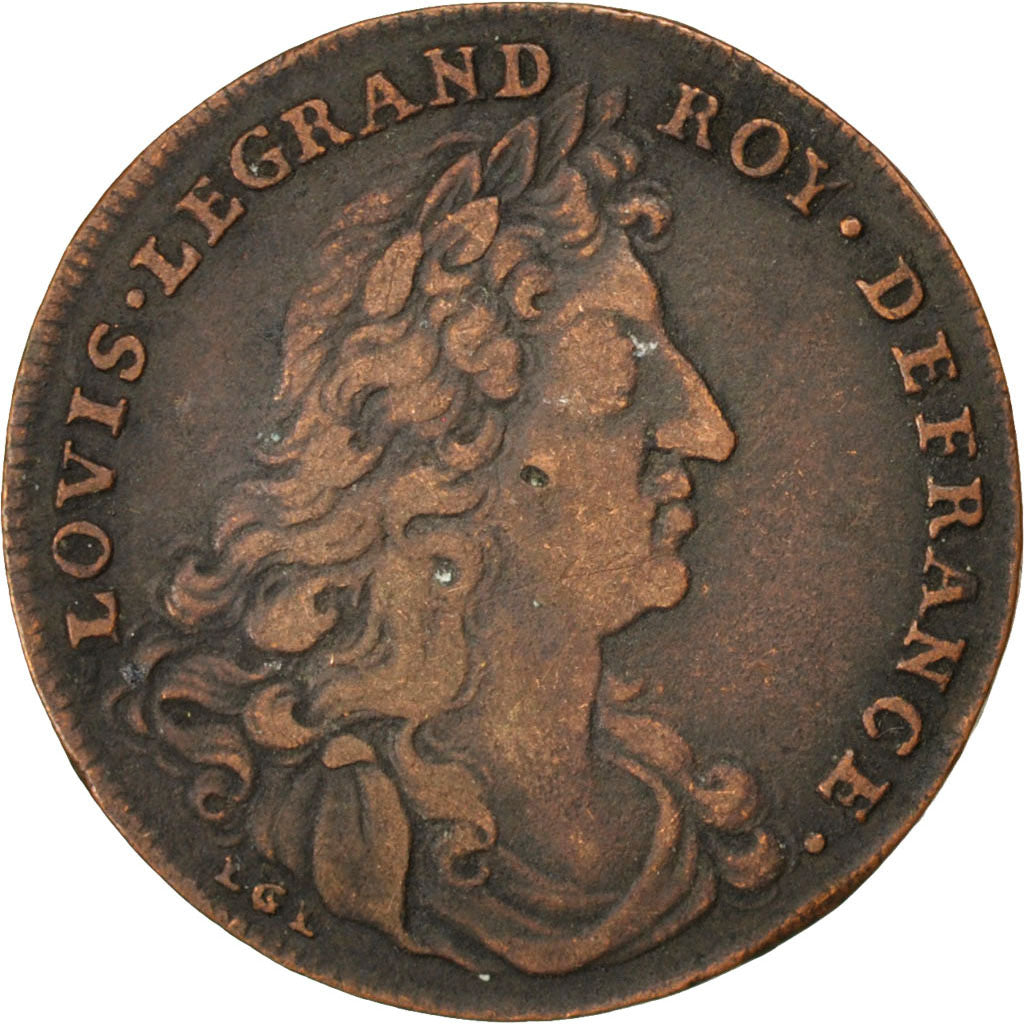 France, Royal, Token, EF(40-45), Copper, 25, 4.50