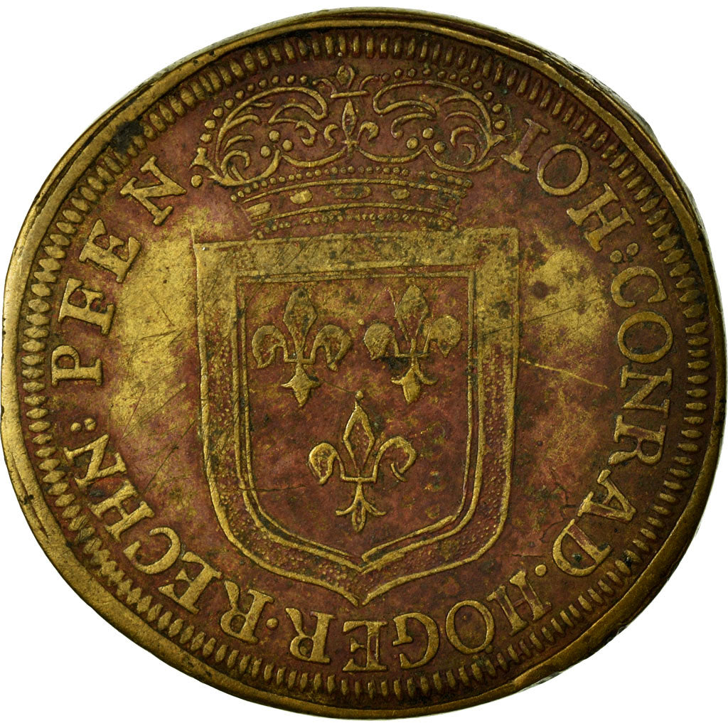 France, Token, Royal, EF(40-45), Brass
