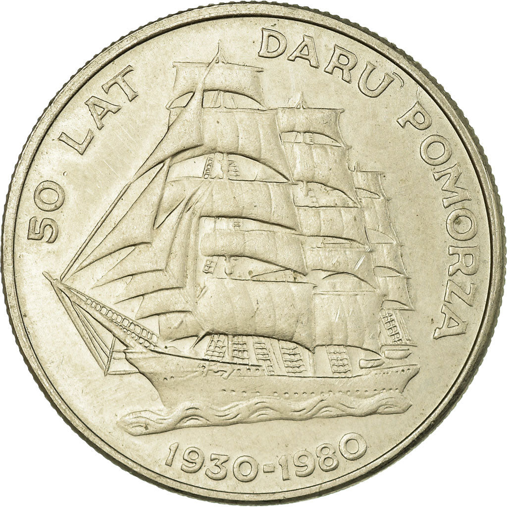 Moeda, Polónia, 20 Zlotych, 1980, Warsaw, EF(40-45), Cobre-níquel, KM:112