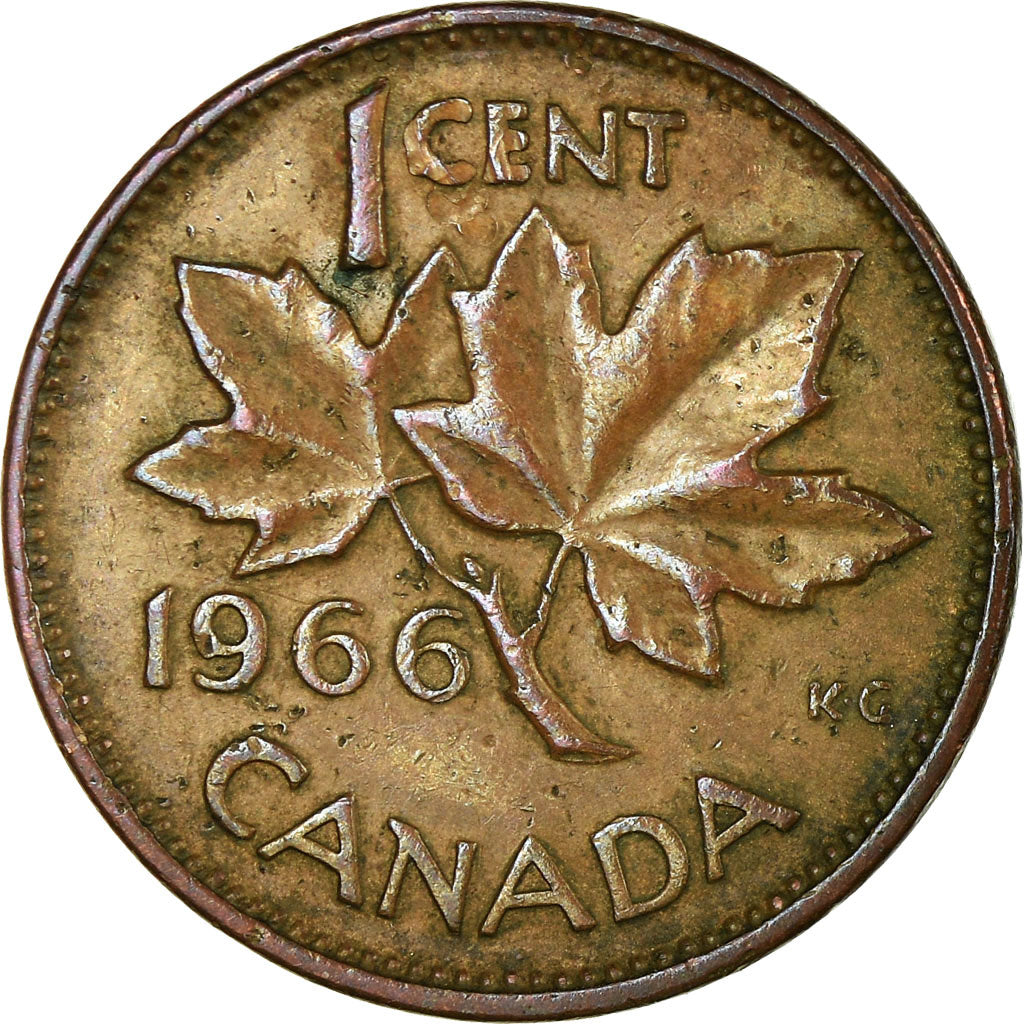 Monnaie, Canada, Elizabeth II, Cent, 1966, Royal Canadian Mint, Ottawa, TB+