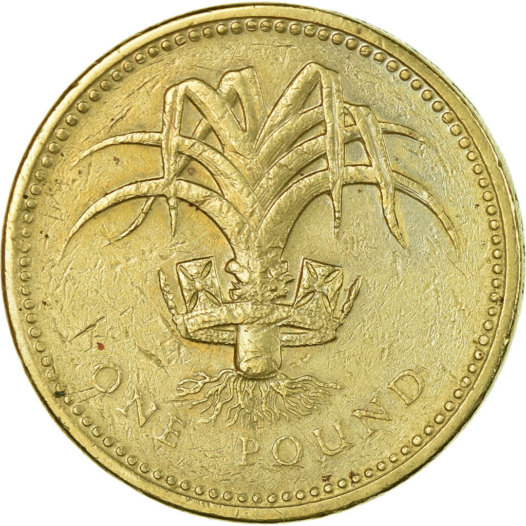 Münze, Großbritannien, Elizabeth II, Pound, 1990, S+, Nickel-brass, KM:941