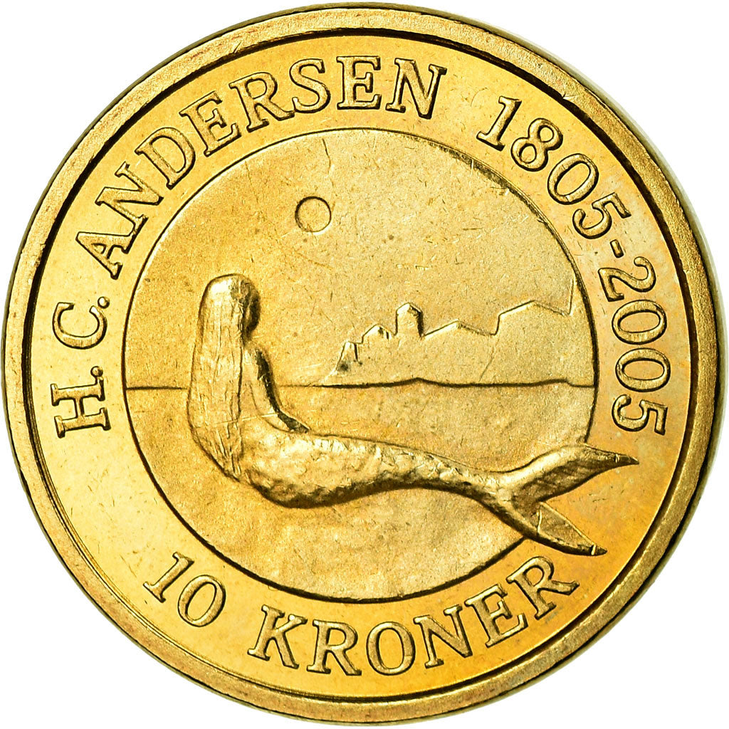 Coin, Denmark, Margrethe II, 10 Kroner, 2005, Copenhagen, EF(40-45)