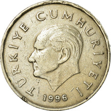 Coin, Turkey, 50000 Lira, 50 Bin Lira, 1996, EF(40-45), Copper-Nickel-Zinc