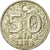 Moeda, Turquia, 50000 Lira, 50 Bin Lira, 2000, EF(40-45), Cobre-Níquel-Zinco