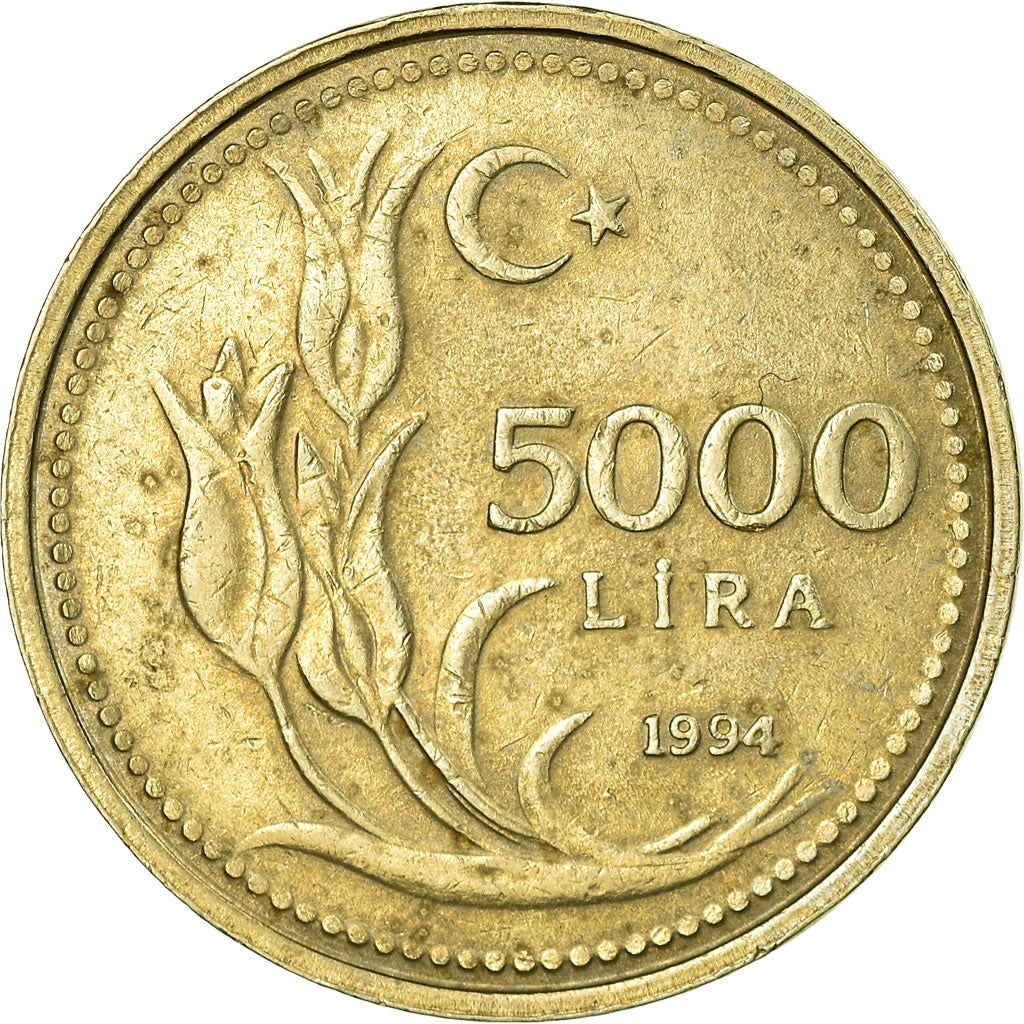 Monnaie, Turquie, 5000 Lira, 1994, TB+, Nickel-Bronze, KM:1025