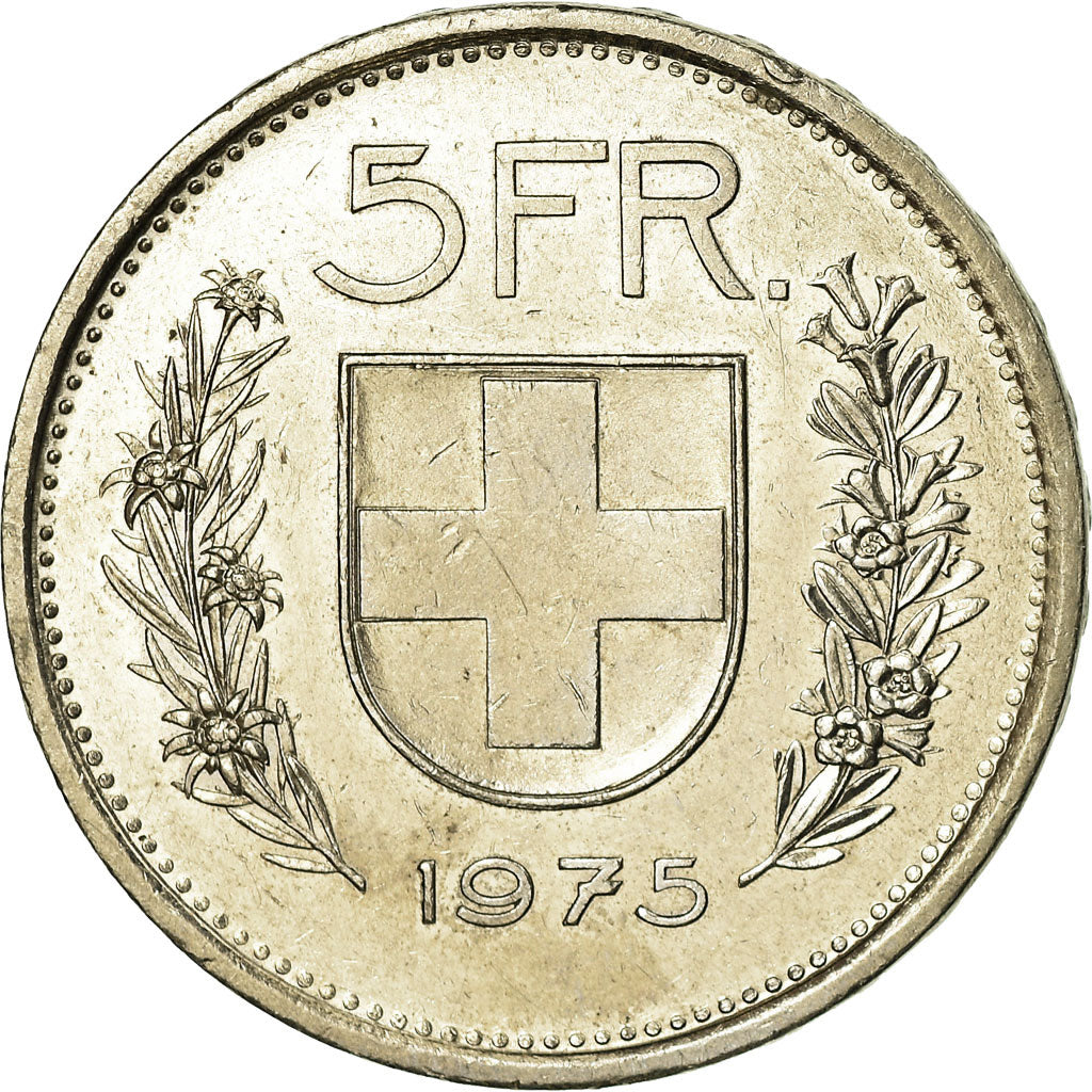 Monnaie, Suisse, 5 Francs, 1975, Bern, TTB, Copper-nickel, KM:40a.1