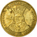 Moneta, Romania, 20 Lei, 1991, MB+, Acciaio ricoperto in ottone, KM:109