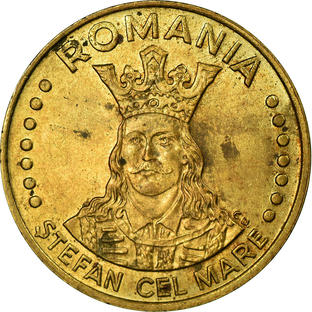 Coin, Romania, 20 Lei, 1993, VF(30-35), Brass Clad Steel, KM:109