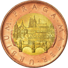 Coin, Czech Republic, 50 Korun, 2009, EF(40-45), Bi-Metallic, KM:1
