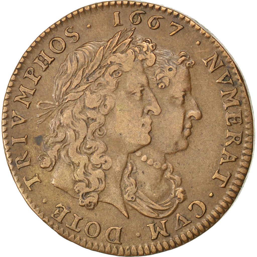France, Royal, Token, AU(55-58), Copper, Feuardent #7222, 7.00