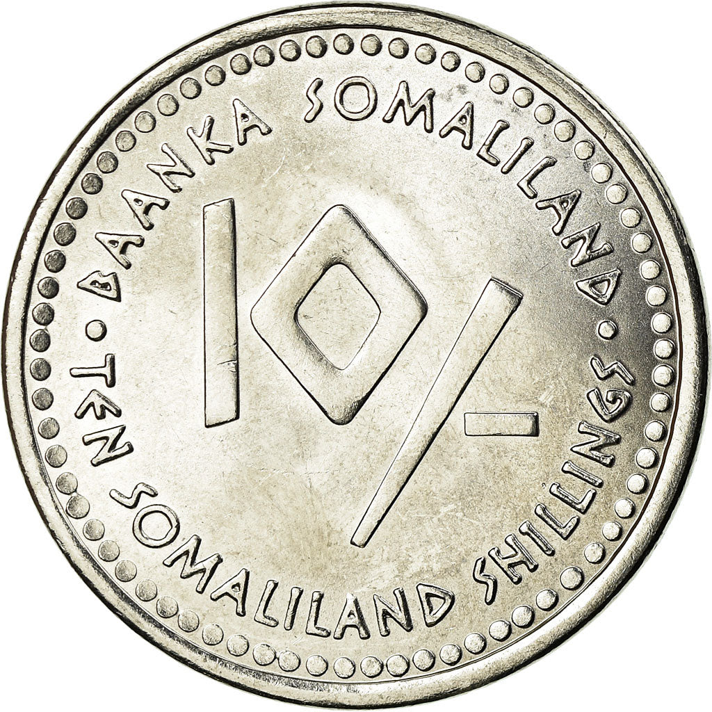 Monnaie, Somaliland, 10 Shillings, 2006, SUP, Stainless Steel, KM:7