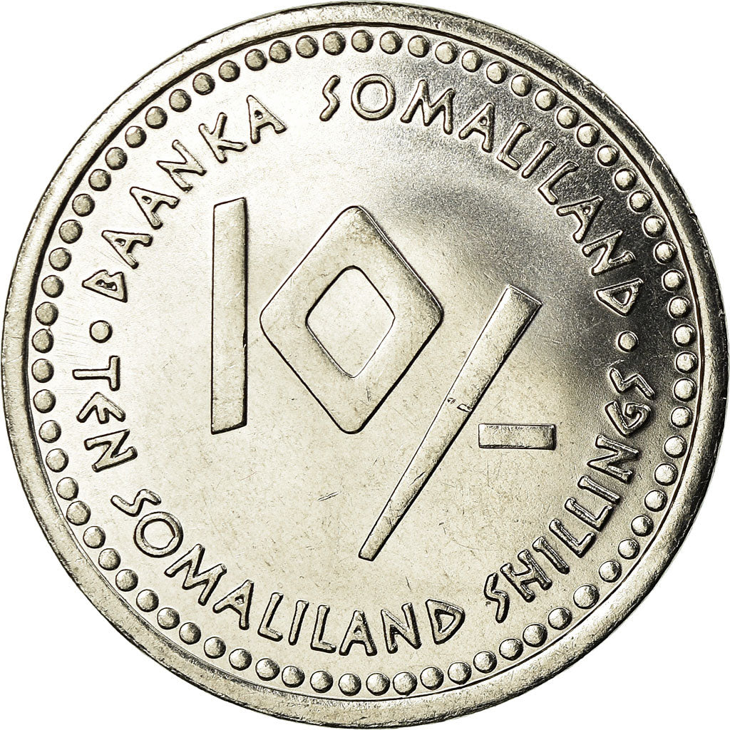 Monnaie, Somaliland, 10 Shillings, 2006, SUP, Stainless Steel, KM:9