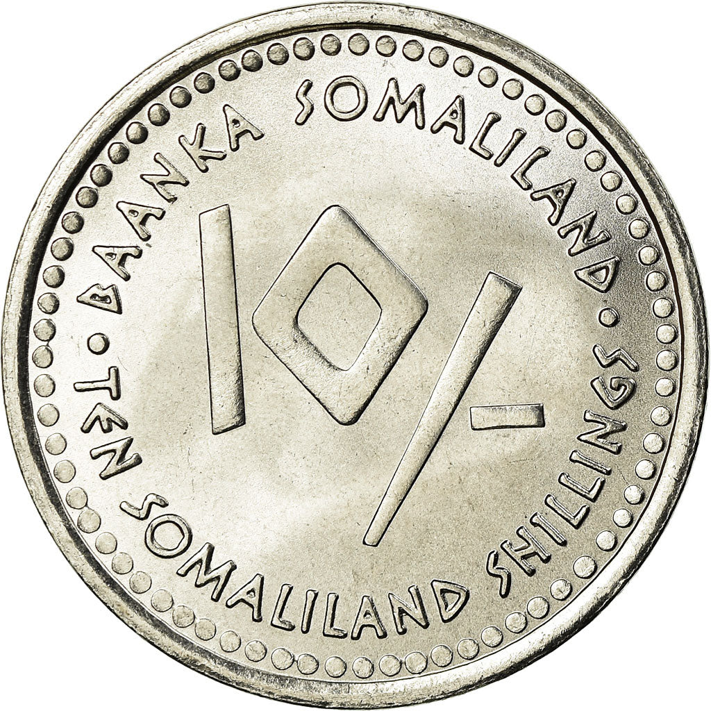 Monnaie, Somaliland, 10 Shillings, 2006, SUP, Stainless Steel, KM:10