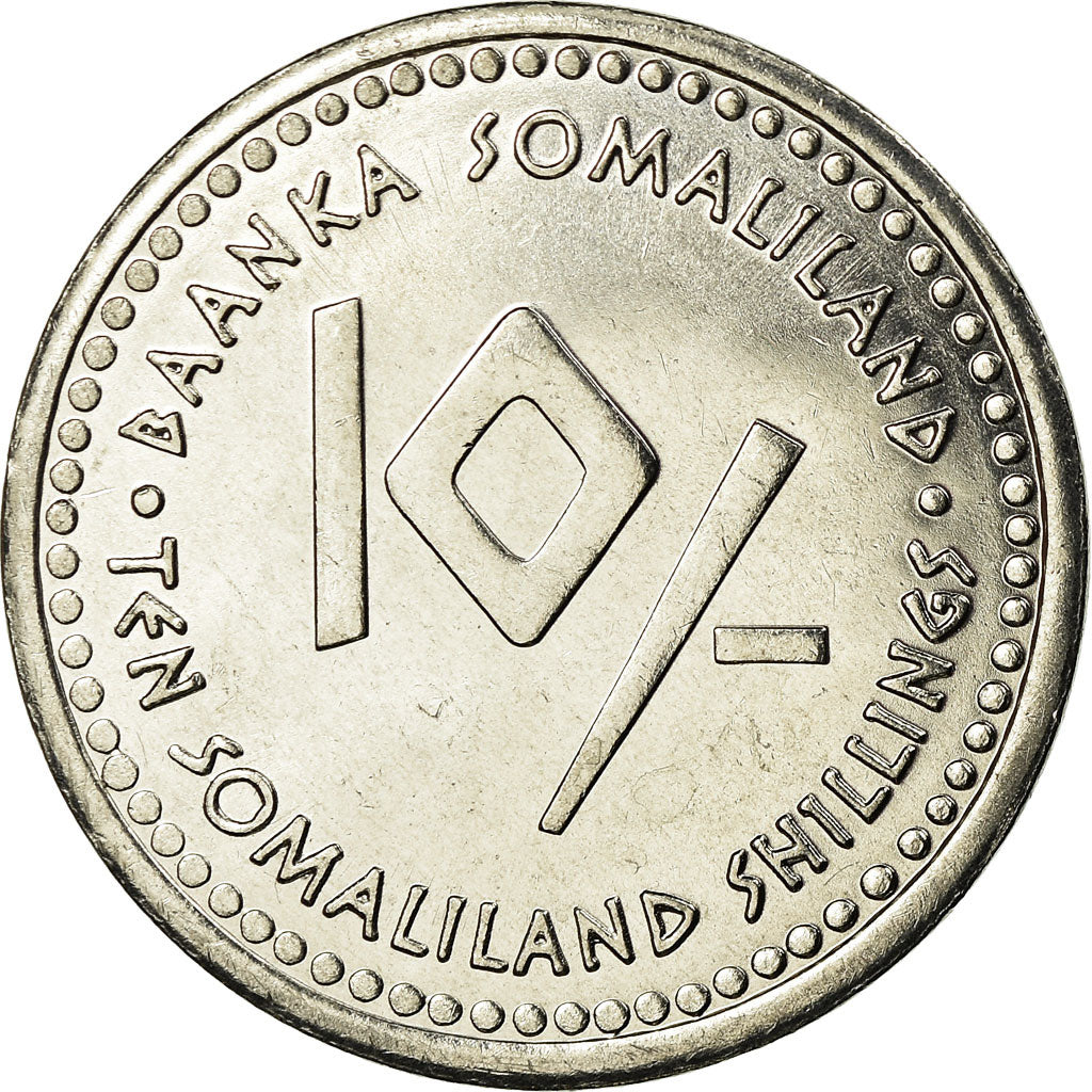 Monnaie, Somaliland, 10 Shillings, 2006, SUP, Stainless Steel, KM:13