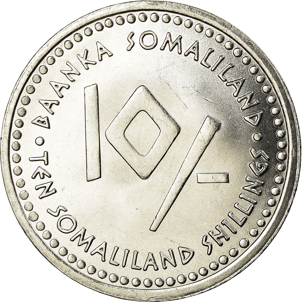 Monnaie, Somaliland, 10 Shillings, 2006, SUP, Stainless Steel, KM:16