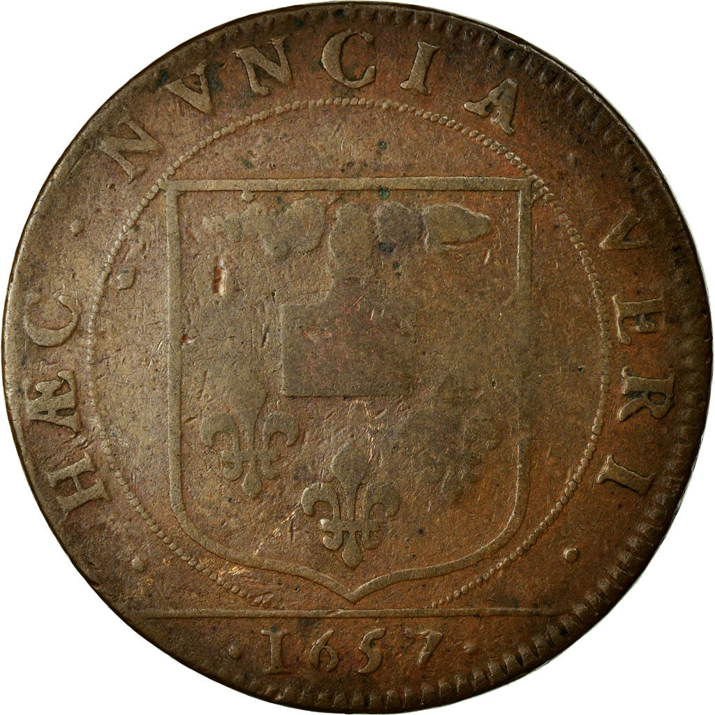 France, Token, Royal, VF(30-35), Copper, Feuardent:4434