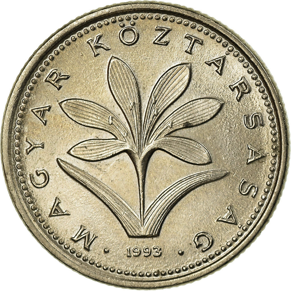 Moeda, Hungria, 2 Forint, 1993, Budapest, EF(40-45), Cobre-níquel, KM:693