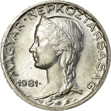 Coin, Hungary, 5 Filler, 1981, Budapest, EF(40-45), Aluminum, KM:549