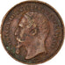Francia, medalla, Napoléon III, Festival de Charleville, 1864, BC+, Cobre