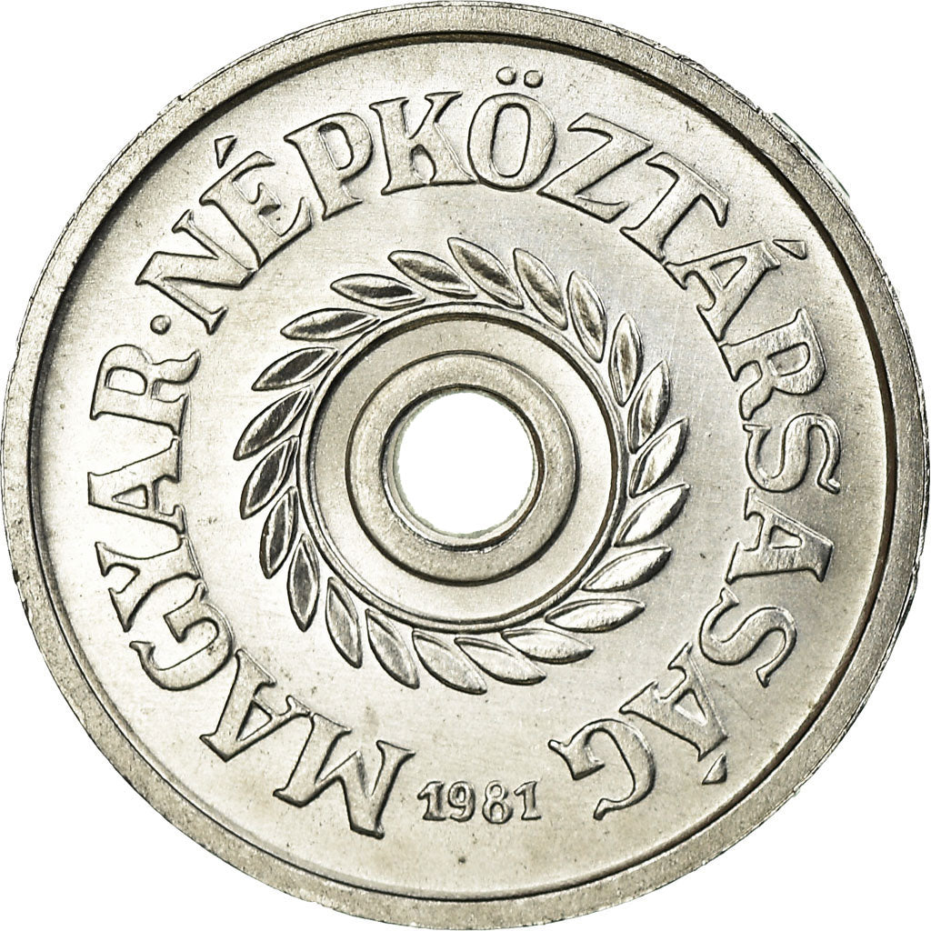 Coin, Hungary, 2 Filler, 1981, Budapest, EF(40-45), Aluminum, KM:546